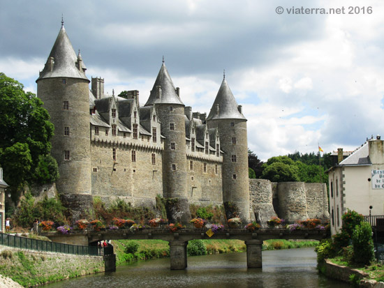 castle in josselin, brittany