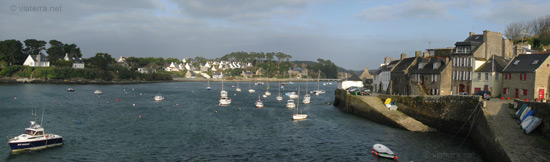 panorama du vieux port du conquet