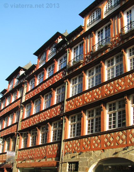 rennes maisons pan de bois rue saint georges