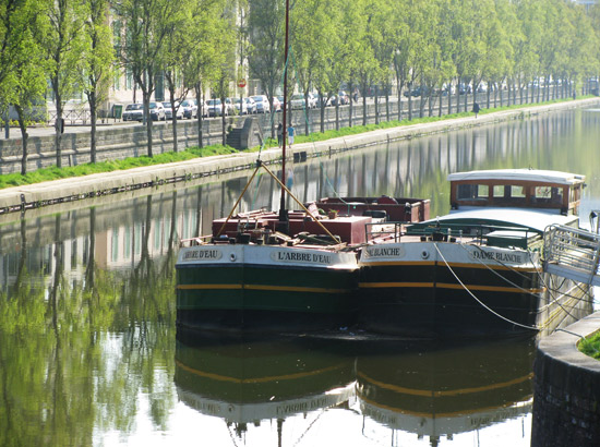 rennes peniches vilaine quai prevalaye