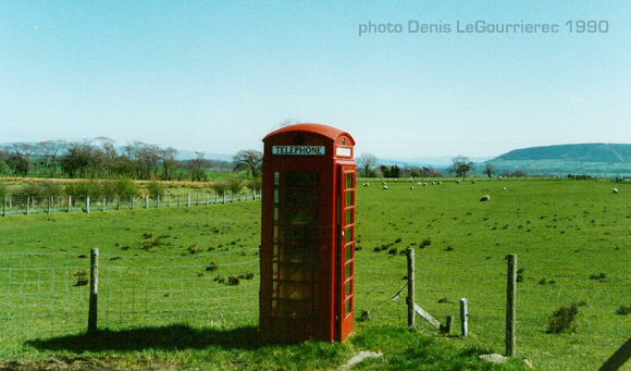 lonely phone cabin in england