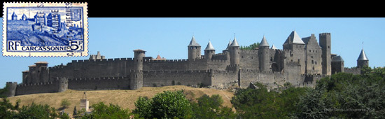 carcasonne timbre france 