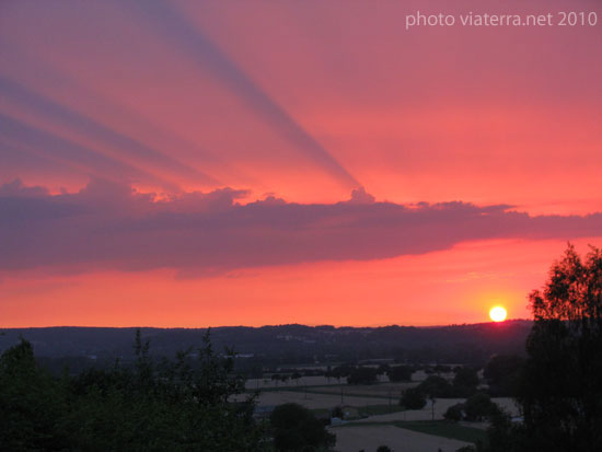 coucher de soleil bugey