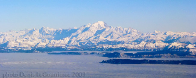 alpes vues d'avion lyon