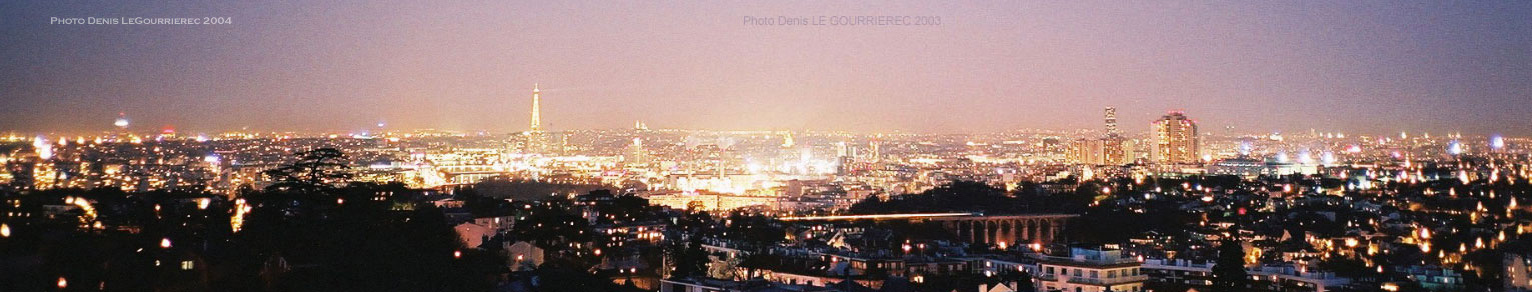 paris panorama night nuit nacht noche