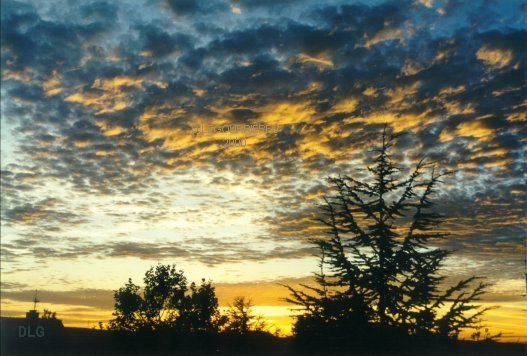 Sunset from my appartment in Stuttgart