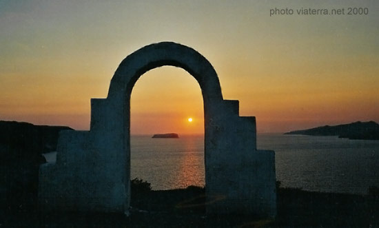 sunset santorini