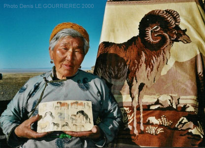 host lady in the Gobi