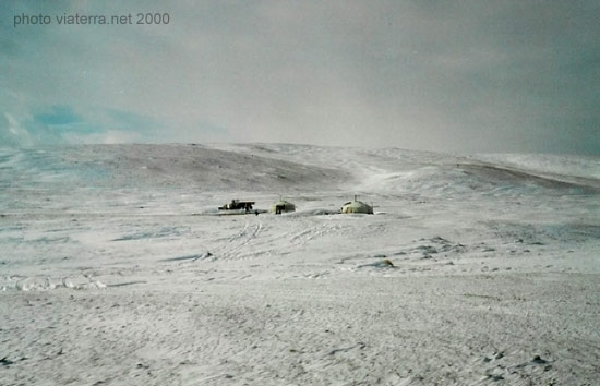 mongolia steppe yurts snow winter