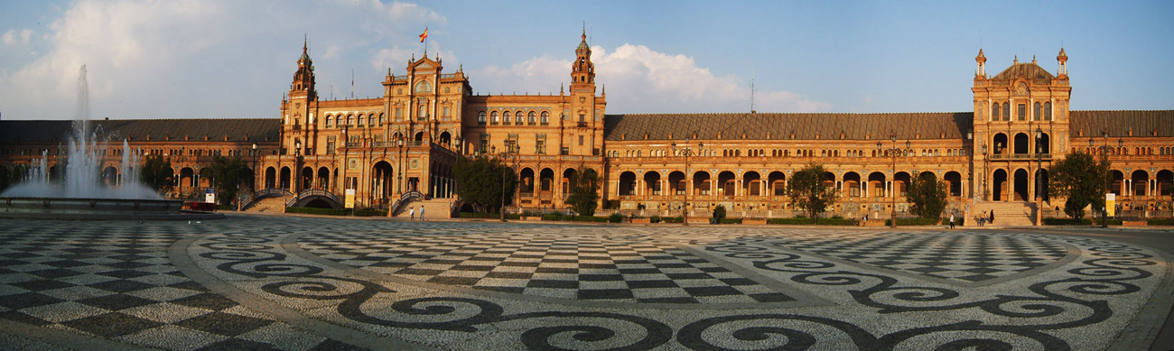 sevilla plaza de espana panorama