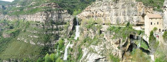 panorama sant miquel del fait catalonia