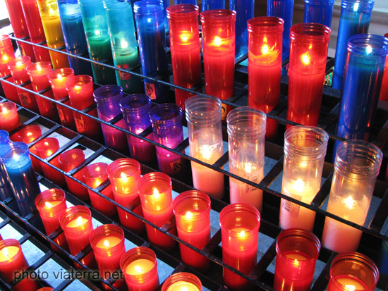 candles santa cova chapel