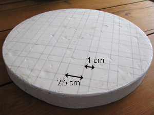 tool markings ready for pitch