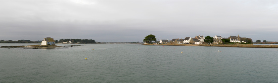 panorama de saint cado et de la ria d'tel