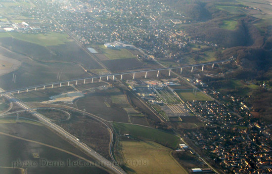beynost pont TGV photo arienne