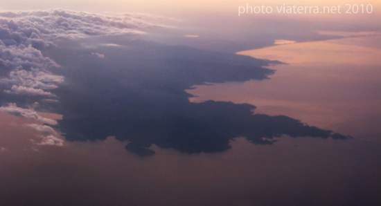 cadaques cap creus sunset plane